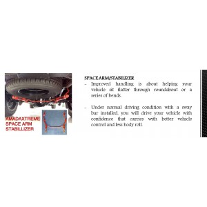 KIT D'ADAPTATION BARRE STABILISATRICE ARRIERE FORD RANGER T6 DEPUIS 2012