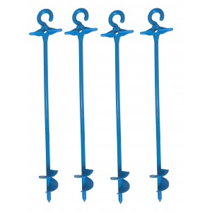 PIQUETS PLASTIQUE CAMPING BLUE SCREW 32 CM