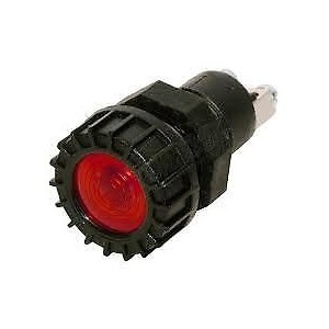 VOYANT ROUGE A FACE LARGE 12V/2W