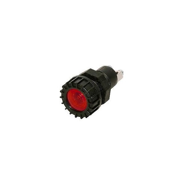 VOYANT ROUGE A FACE LARGE 12V/2W