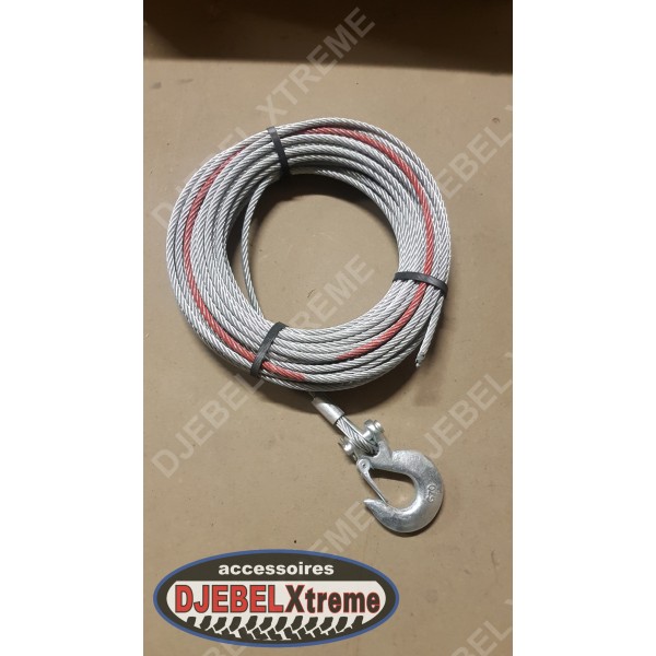 CABLE ACIER TREUIL 8MM 30M