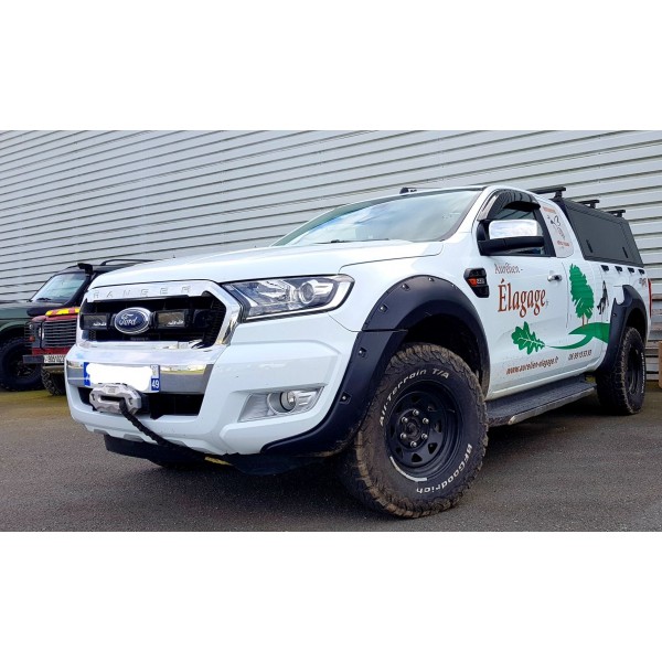 KIT 4 ELARGISSEURS D'AILE NOIR FORD RANGER T7 KIT 4 ELARGISSEURS D'AILE NOIR FORD RANGER T7