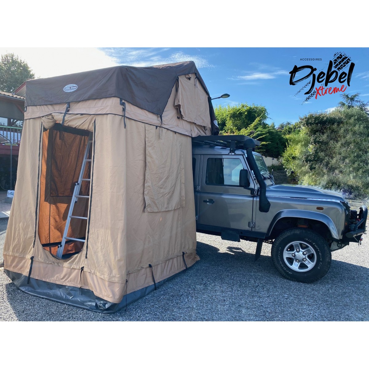 TENTE DE TOIT DJEBELXtreme 180TT plus NEW STYLE BROWN Avec Annexe 