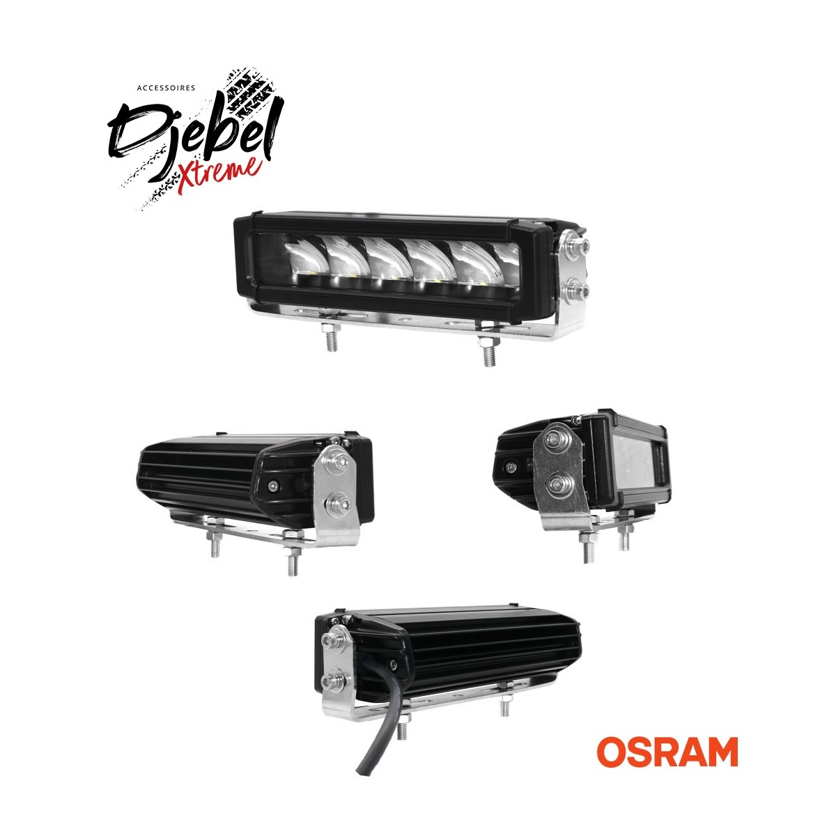 BARRE 6  LEDS OSRAM X10W 60W DJEBELXTREME