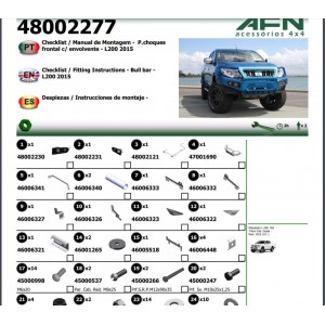 PARE CHOC AVANT by AFN MITSUBISHI L200 TRITON DEPUIS 2015