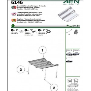 BLINDAGE AVANT AFN (OPTION DE LA PLATINE TREUIL)