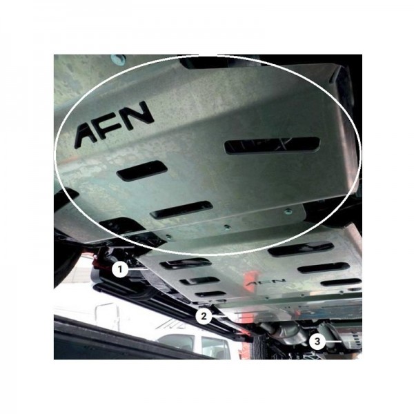 SKI DE PROTECTION AVANT AFN  NISSAN NAVARRA NP300 D23 avec Pare choc AFN