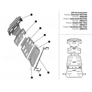 PROTECTION INTERCOOLER / RADIATEUR by AFN NISSAN NAVARRA NP300 D23