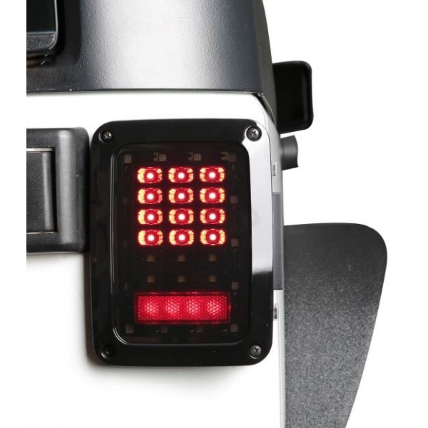 Feu Arrière LED Pour Jeep Wrangler JK (2007-2018) Et JLU (2018-2020) - Feu Stop, Position, 3ème Feu De Roue De Secours