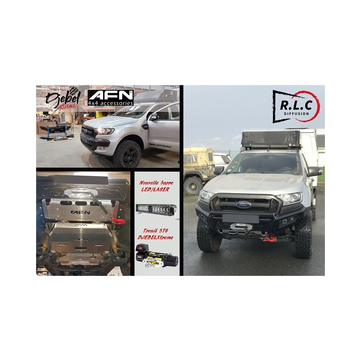 BLINDAGE MOTEUR ALU 6MM FORD RANGER T6-T7 AFN