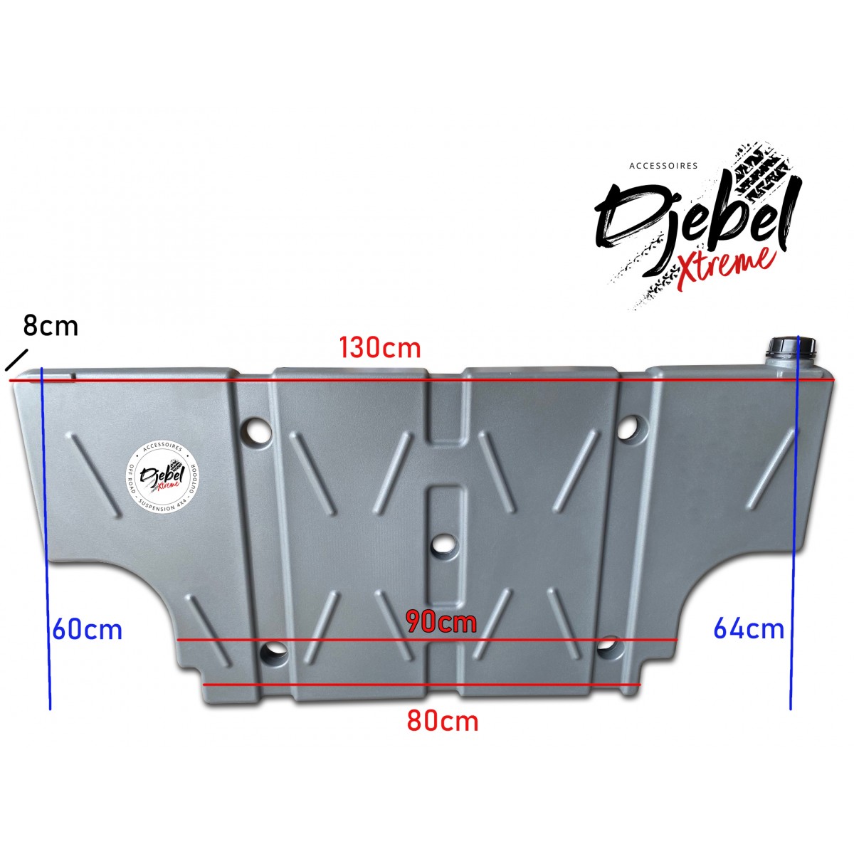 RESERVOIR EAU 35 L PLAT AVEC PASSAGES DE ROUES DEJEBELXTREME