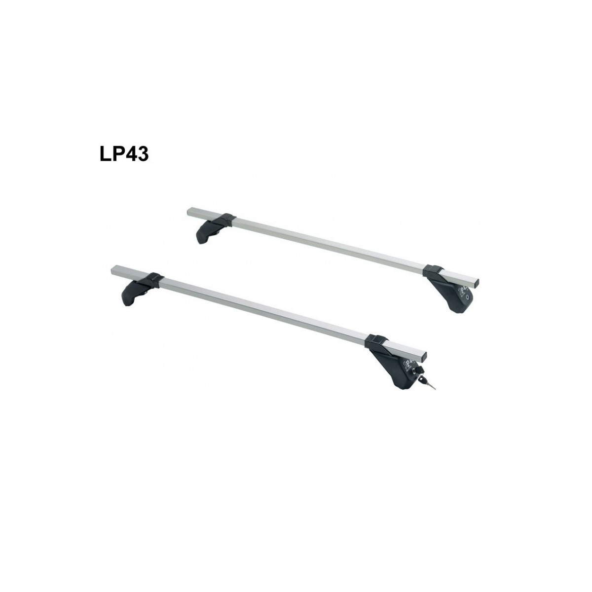 BARRE DE TOIT MITSUBISHI PAJERO II 2 PORTES V24 KIT 2 BARRES ALU