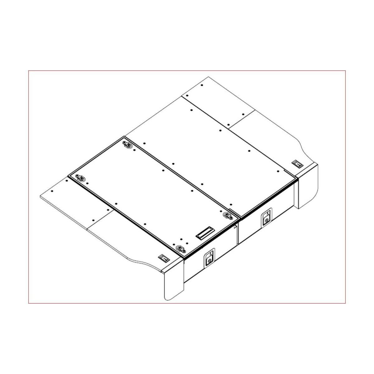 Extension d'ailes pour double tiroirs