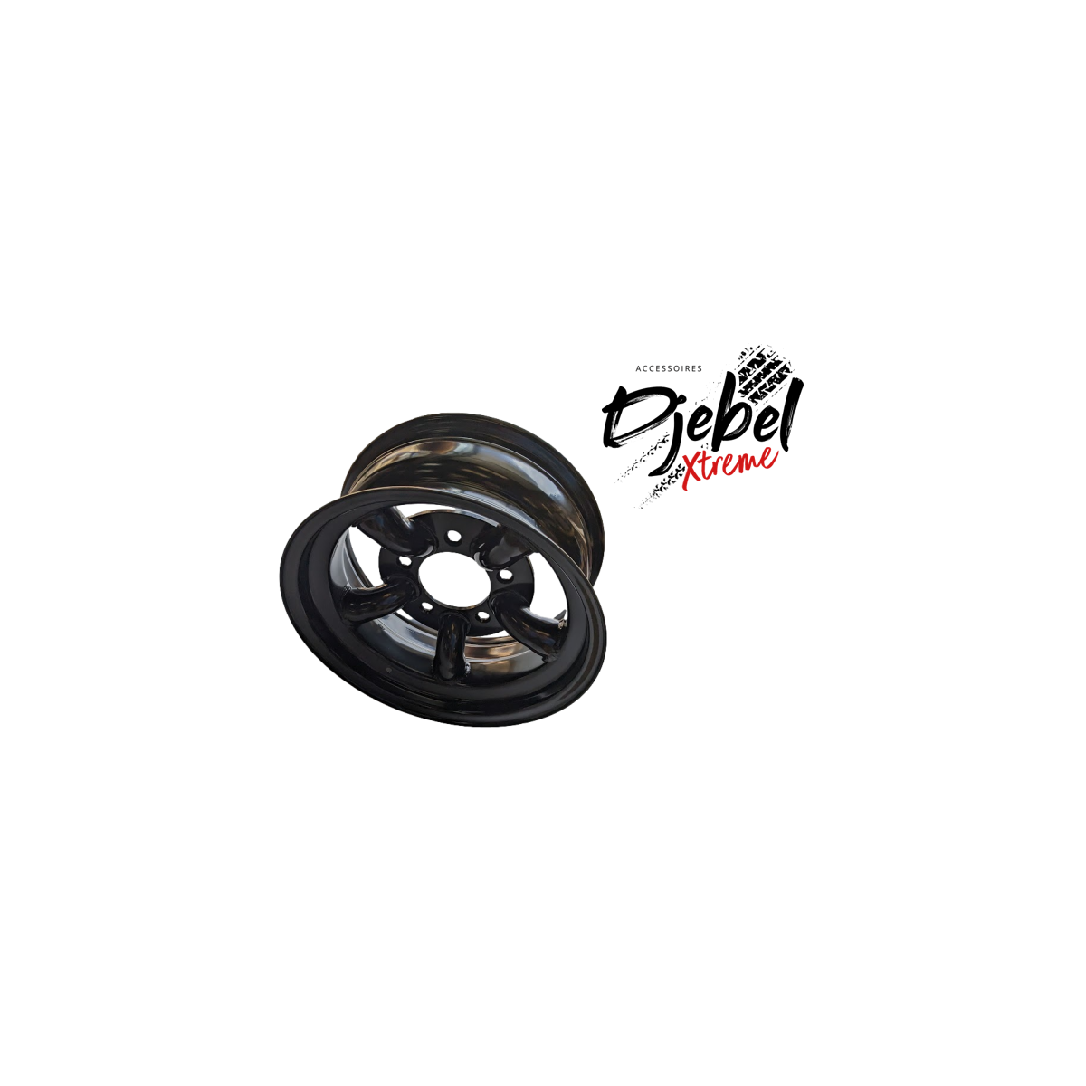 Jante acier type Match 5 DJEBEL Xtreme 7x16 ET-28 pour Defender, Discovery I et Range Rover Classic