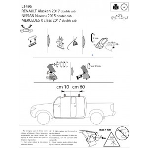 BARRE DE TOIT pour NISSAN...