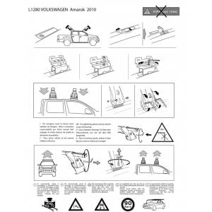 BARRES DE TOIT VW AMAROCK à partir de 2010 +