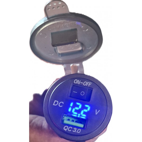 CHARGEUR RAPIDE 3.0 USB + VOLTEMETRE DJEBELXTREME CHARGEUR RAPIDE 3.0 USB + VOLTEMETRE DJEBELXTREME