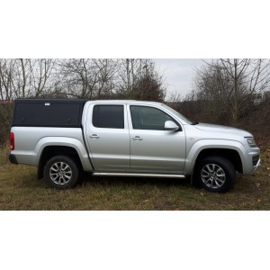 HARDTOP ALU CAB EXPLORER 3 POUR VOLKSWAGEN AMAROK DOUBLE CABINE DE 2010 A 2022 - ALUMINIUM LISSE NOIR