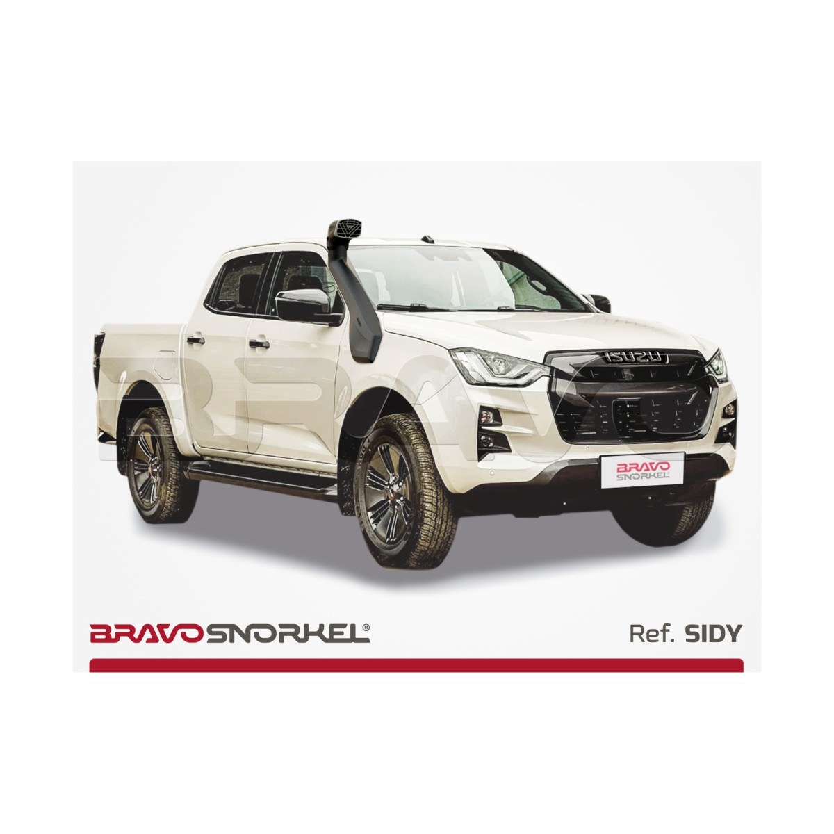 SNORKEL BRAVO POUR ISUZU D-MAX (2020-) AVEC PHARES LED