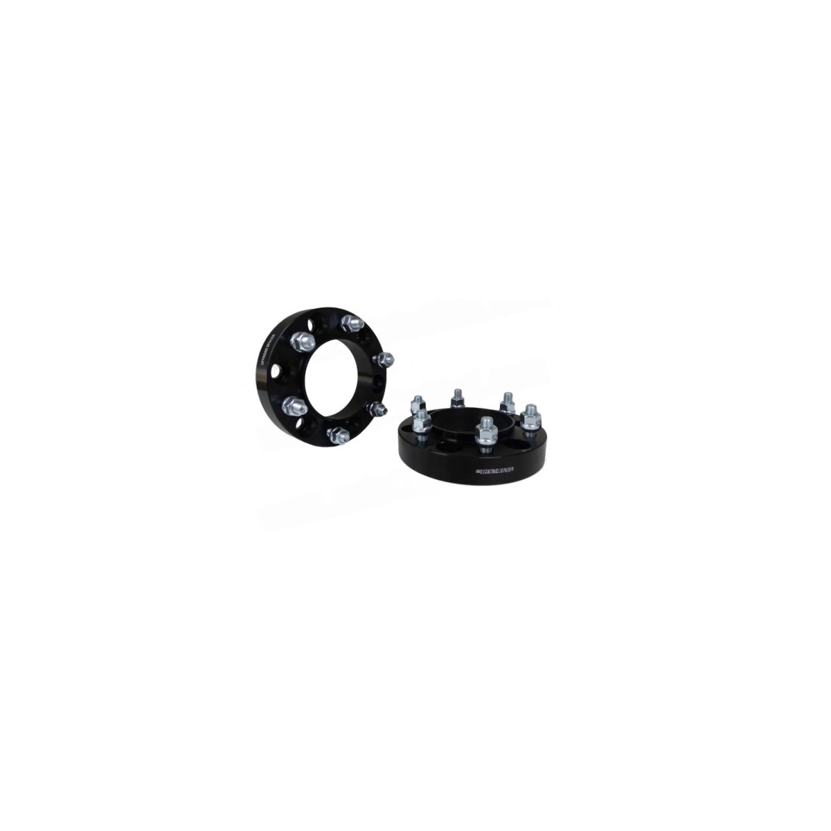 2 ELARGISSEURS DE VOIE AVEC CENTREUR ALU BLACK