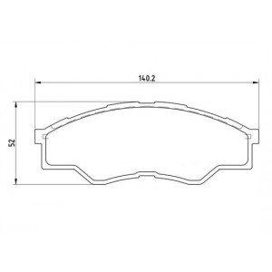 PLAQUETTES DE FREIN AVANT 140MM