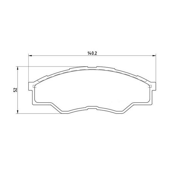 PLAQUETTES DE FREIN AVANT 140MM