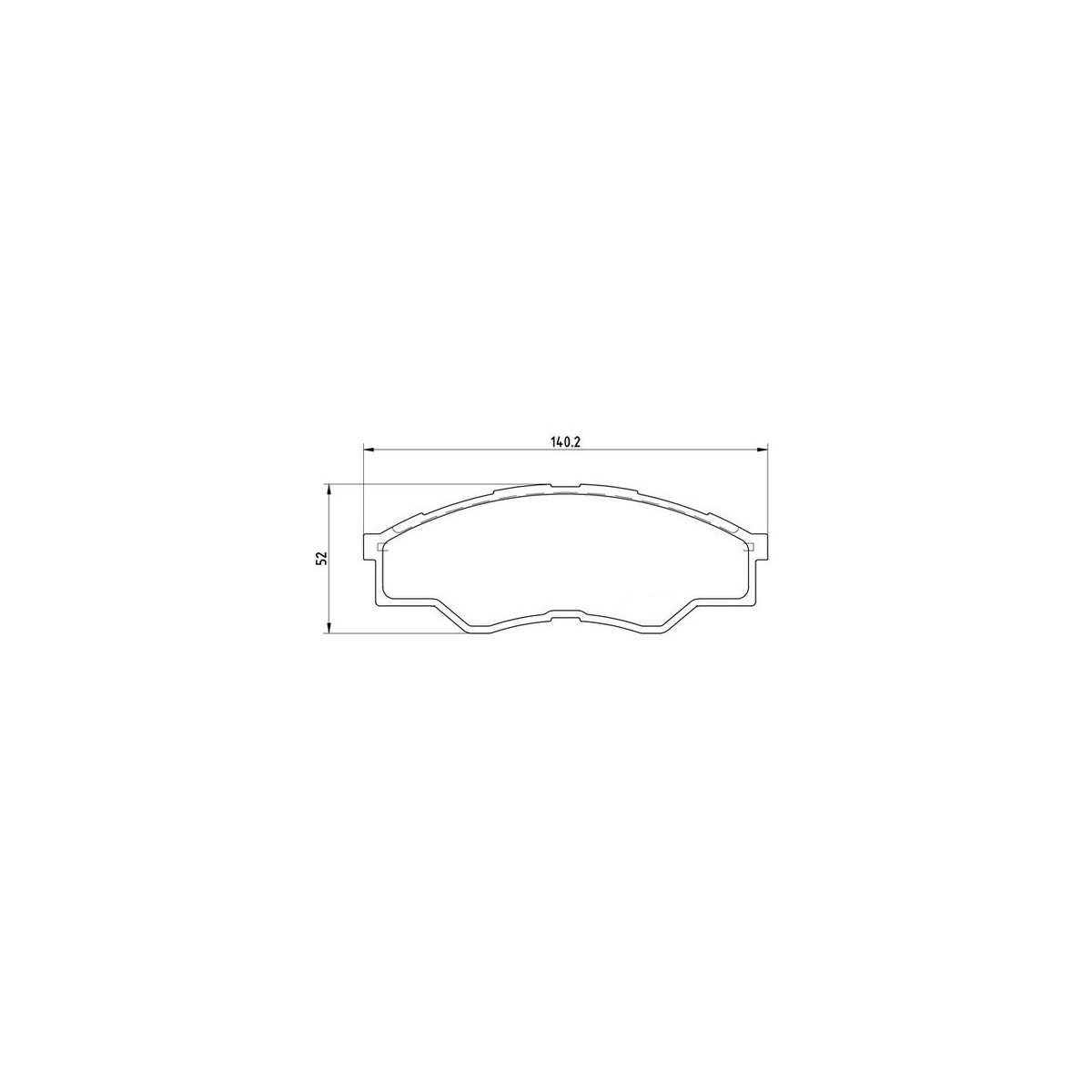 PLAQUETTES DE FREIN AVANT 140MM
