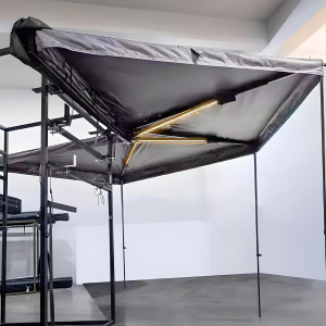 AUVENT ORBITAL 270° XL AUTOPORTANT GRIS 230CM + LED INTÉGRÉES – CÔTÉ GAUCHE – DJEBELXTREME
