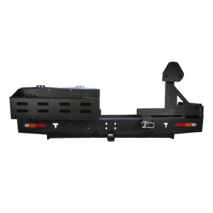 PARE CHOC AR TOYOTA HDJ80 AVEC SUPPORT DE ROUE ET DOUBLE JERRYCAN DJEBELXTEME