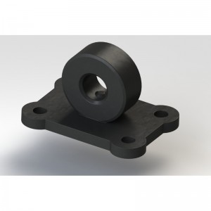 PLATINE SUPPORT DE MANILLE PARE-CHOC avant ou arrière - HORIZONTAL