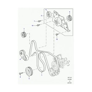 COURROIE POLY V ACCESSOIRES SANS CLIMATISATION