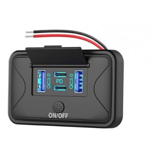 SUPPORT PLAT DOUBLE USB / USB-C