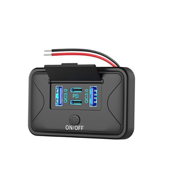 SUPPORT PLAT DOUBLE USB / USB-C