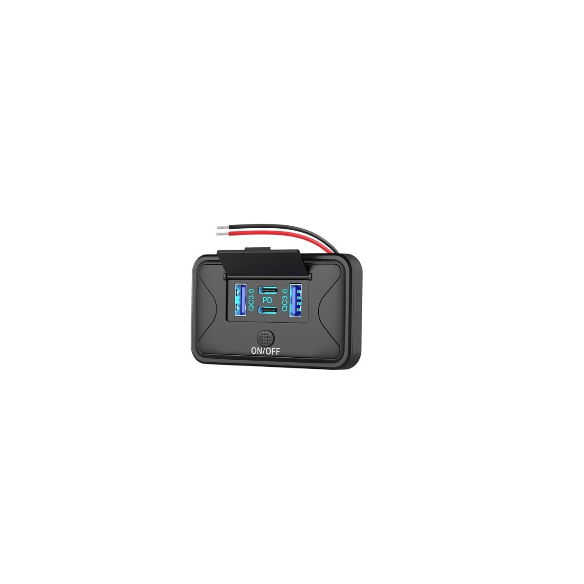 SUPPORT PLAT DOUBLE USB / USB-C