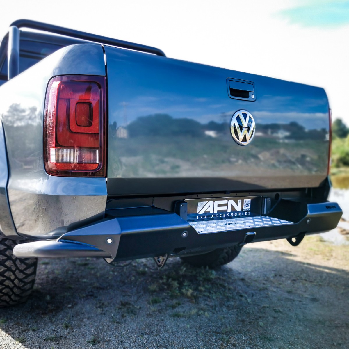 pare-chocs arrière AFN renforcé Volkswagen Amarok 2015 acier noir