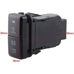 Double d'interrupteur d'éclairage pour Toyota