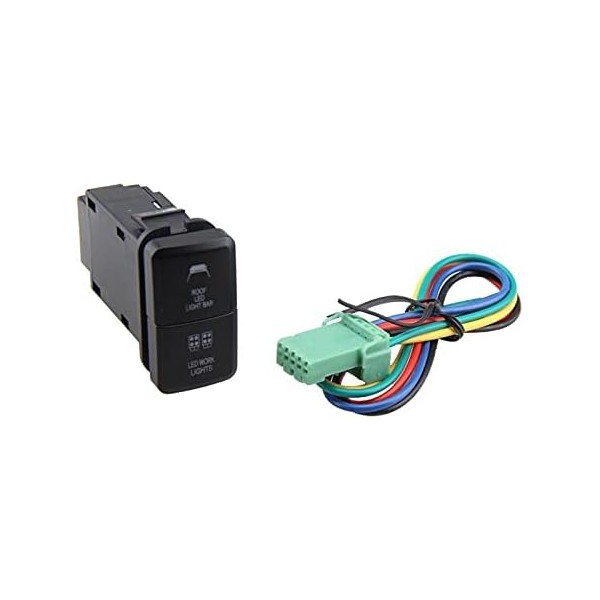 Double d'interrupteur d'éclairage pour Toyota