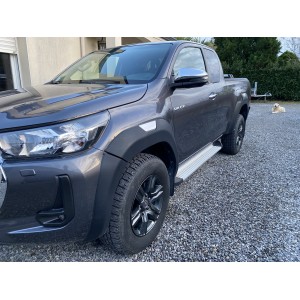 2 ELARGISSEURS DE VOIE AVEC CENTREUR ALU BLACK