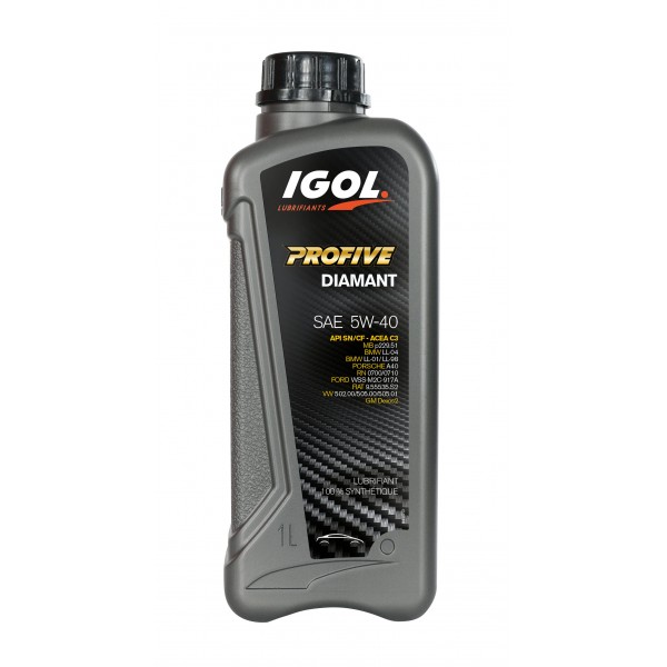 HUILE IGOL 5W40  PROFIVE DIAMANT  BIDON 2L