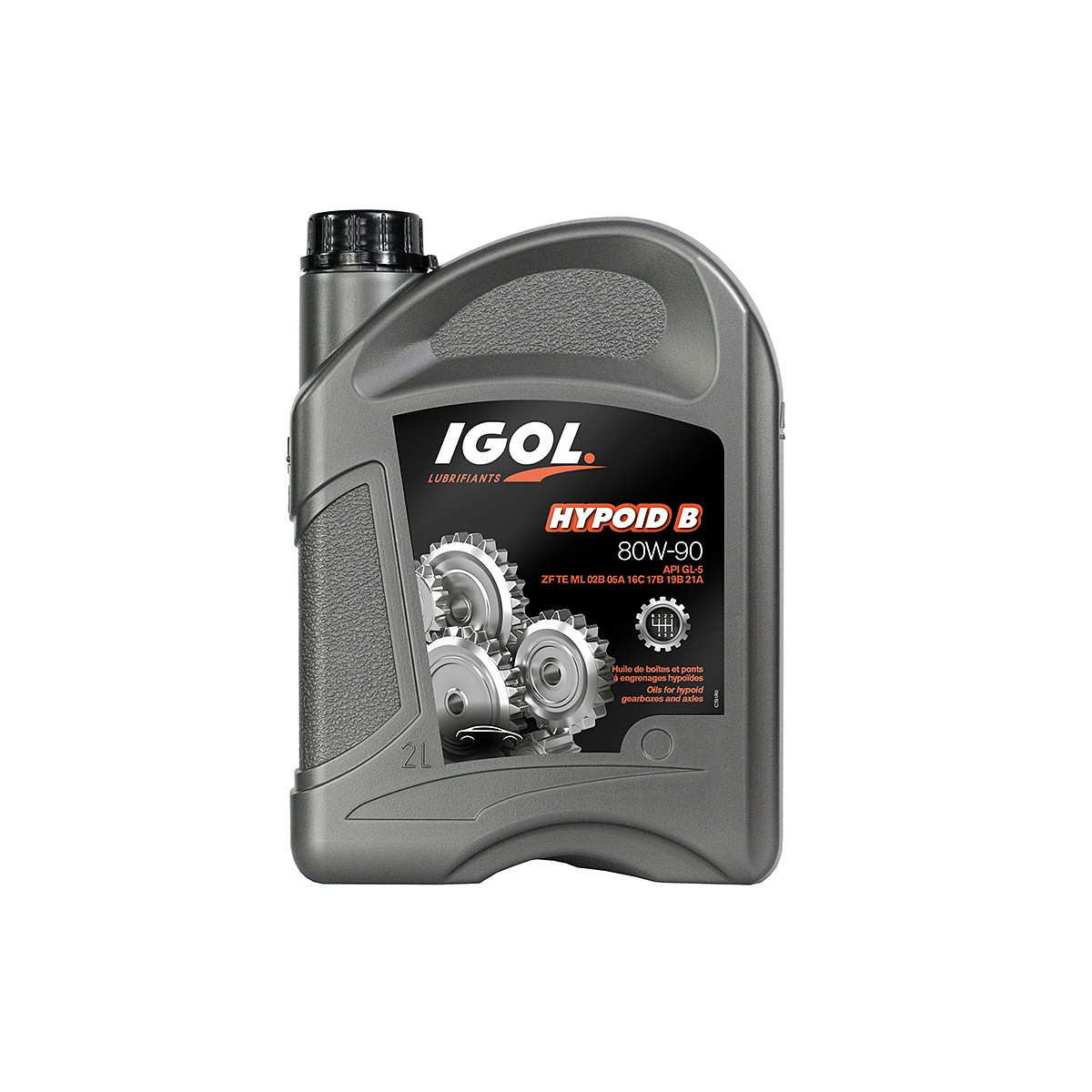 HUILE TRANSMISSION IGOL HYPOID B MULTIGRADE 80W90 BIDON 2L