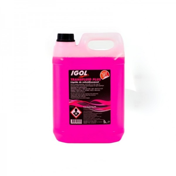 LIQUIDE REFROIDISSEMENT IGOL INUGEL -37 ROUGE BIDON 5L
