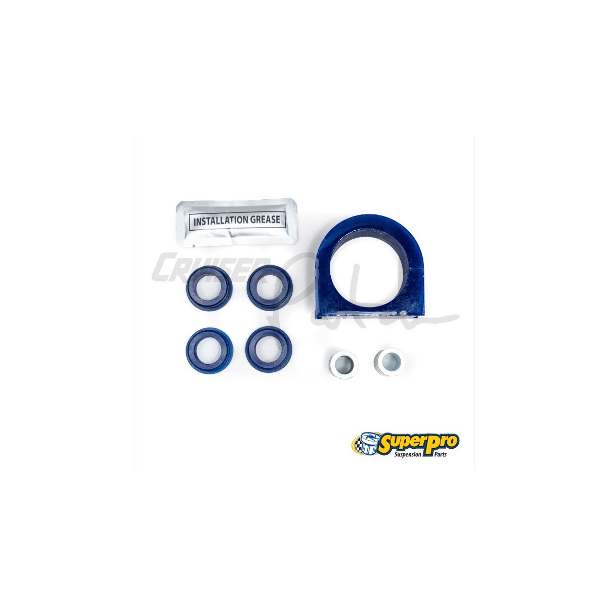 KIT SILENT BLOC POLYURETHANE POUR CREMAILLERE DIRECTION SUPERPRO