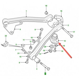 ROTULE DE TRIANGLE ARRIERE...