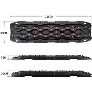 PLAQUES A SABLE OFF ROAD DJEBELXtreme HD Black & Orange