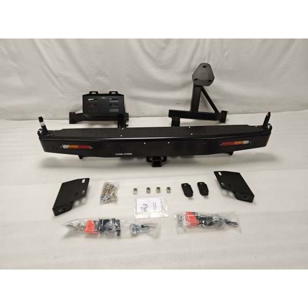PARE CHOC AR ACIER AVEC SUPPORTS ROUE ET JERRYCAN ISUZU DMAX 2012 DJEBELXTREME
