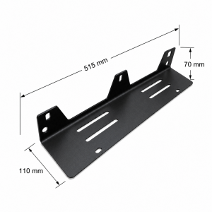 plaque fixation eclairage arriere immat