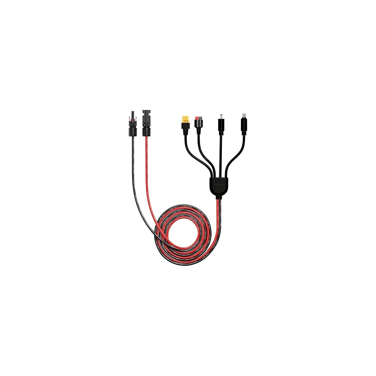 Câble 2 mètres Adaptateur Solaire / batterie 4-en-1