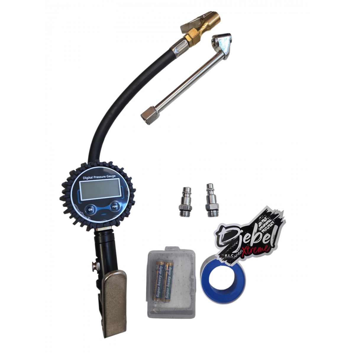 PISTOLET DE GONFLAGE / DEGONFLAGE MANOMETRE NUMERIQUE DJEBELXTREME
