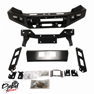 vu d'ensemble des pieces du kit pare choc pout ford ranger T7
