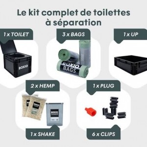 Toilette sèche à séparation compacte 5L BOXIO